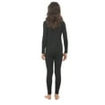 thumbnail image 4 of Bodtek Girls Crewneck long johns base layer Set (Black X-Large), 4 of 5