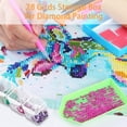 thumbnail image 5 of Diamond Embroidery Box, 3 Pack Clear Diamond Painting Storage Box Containers Each With 28 Mini Compartments Grids Mosaic Kits Accessories Storage Box, 5 of 5