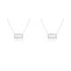 thumbnail image 2 of Sonducket Ins Twelve Zodiac Sign Amistad Collar Ins Charm Delicado colgante a prueba de herrumbre Accesorio de moda Acuario Plata Acuario Plata 2piezas Sonducket CBP215972, 2 of 6