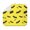 Yellow Halloween Bats, variant on Witch Hat Halloween Pattern Dish Drying Mat for Kitchen 1 Pack, Ultra Absorbent Microfiber Dishes Drainer Mats,16x18in(41x46cm)