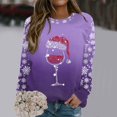 thumbnail image 2 of Womens Sweatshirt Oversized Sweatshirts Crewneck Long Sleeve Pullover, 2 of 4