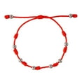 thumbnail image 1 of Miangastore Hand-woven 7-knot Adjustable Bracelet Luck Red Rope Bracelet Beads Braided Bracelet, 1 of 8