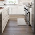 thumbnail image 2 of MARTHA STEWART Bloomfield Home Sweet Home Leaf Frame Kitchen Mat, Comfort Standing Mat, Non-Slip Backing, Water & Stain Resistant, Grey, 18"x48", 2 of 6