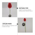 thumbnail image 4 of 1Set Metal Simulated Rose Ring Box Artificial Flower Decor Festival Gift Red, 4 of 5
