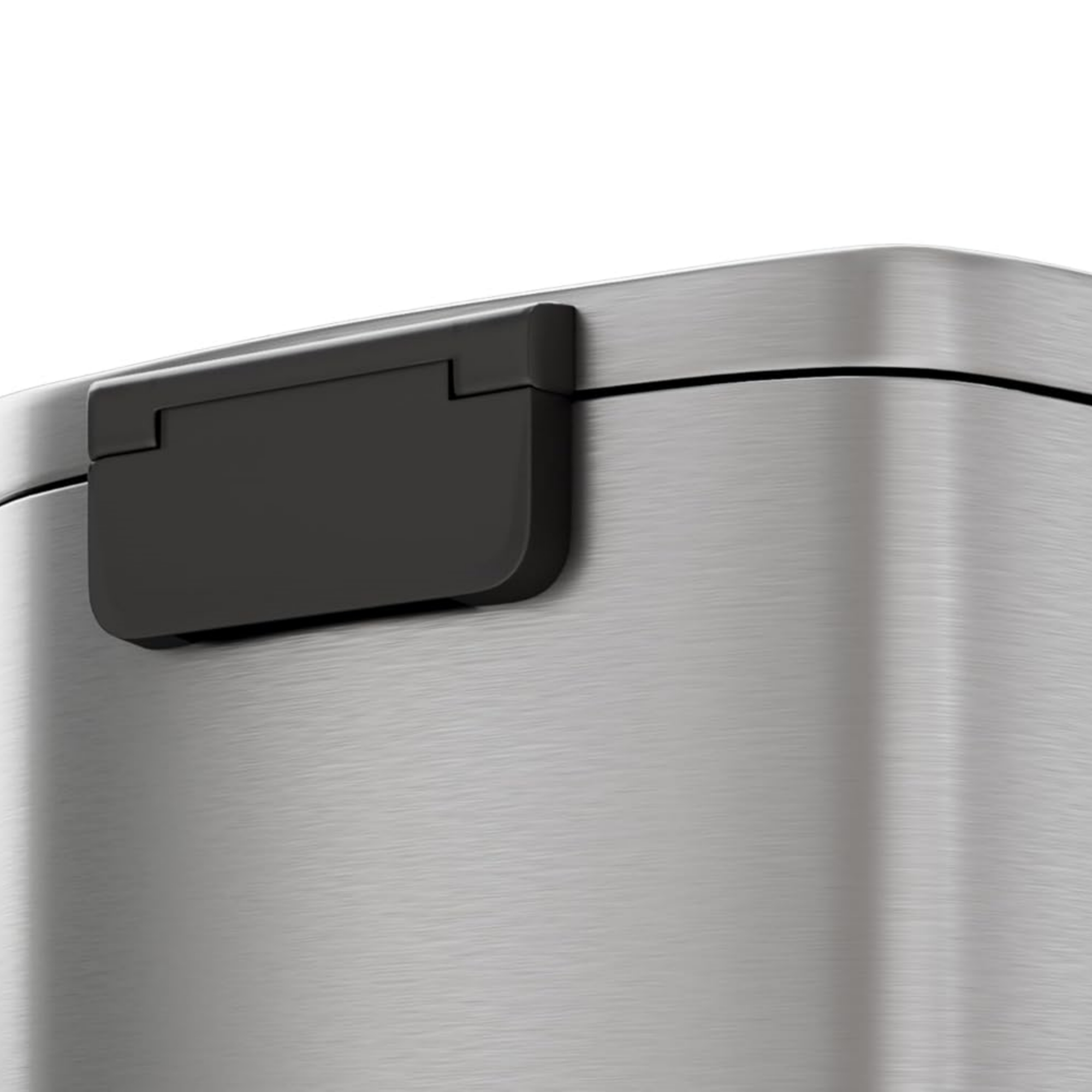 Garvee Step-on Trash Bin Set 2 Pack, 13.2 Gallon & 2.6 Gallon, Silver