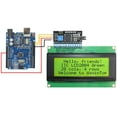 thumbnail image 3 of WayinTop 20x4 2004 LCD Display Module with IIC/I2C/TWI Serial Interface Adapter for Arduino Uno R3 Mega 2560 (Yellow, 3 of 5