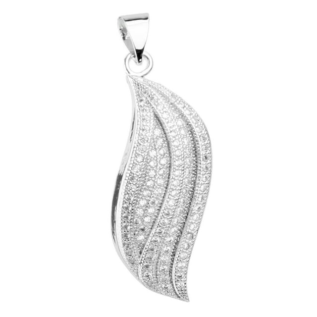 1x Colgante de collar con diamantes de imitación de cristal de circón para pulsera de collar D