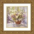 thumbnail image 1 of Smirnov, Igor 12x12 Gold Ornate Wood Framed with Double Matting Museum Art Print Titled - Wildflowers, 1 of 4