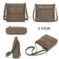 thumbnail image 5 of KL928 Crossbody Bags for Women Shoulder Bag Multi Pocket Soft PU Washed Leather Purse, 5 of 5