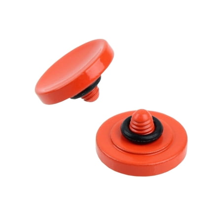 Foto&Tech 2PC Orange Soft Shutter Release Button Compatible with Fujifilm X-T20 X-T10 X-T3 X-T2 X-PRO2 X-PRO1 X100F X100T X100S X30 X-E2S X-E3 X-E2/Sony RX1R II RX10 IV III II/Lecia M9 M8/Nikon Df F3