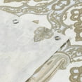 thumbnail image 5 of Hudson Farmhouse Taupe Waterproof Paisley Polyester Tan Fabric Printed Beige Decorative Khaki Classic Ivory Cloth Shower Curtain for Bathroom,72" W x 72" L, 5 of 6