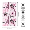 thumbnail image 4 of Kdxio Hand Towel Eiffel Tower and Butterflies for Bathroom Kitchen Fingertip Bath Towels 27.5 x 16 Inch Home Hotel Gym Laundry Room, 4 of 9