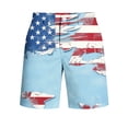 thumbnail image 7 of Patriotic Cargo Shorts for Men Rayon Blend Casual Wild Outdoor Work Relaxed Fit Hiking Shorts with Multi-Pocket Multicolor-C, 7 of 7