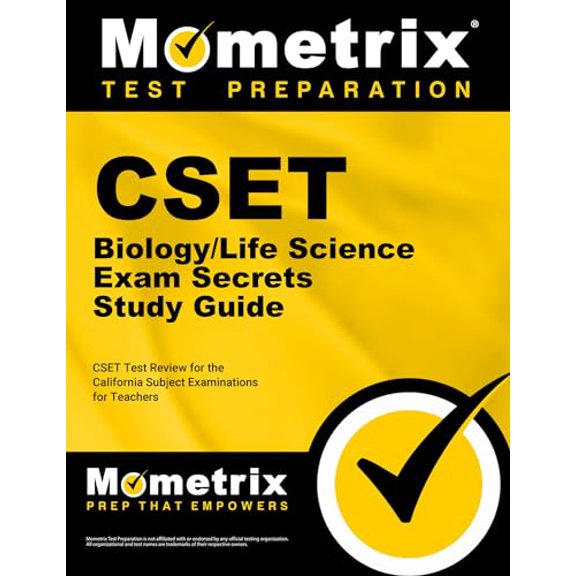 Pre-Owned CSET Biology/Life Science Exam Secrets Study Guide: CSET Test Review for the California Subject Examinations for Teachers (Paperback) 1609715519 9781609715519
