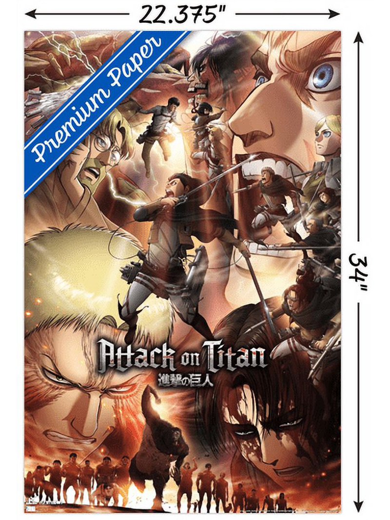 Attack on Titan: Season 3 - Key Art Wall Poster, 22.375