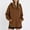 Brown, variant on Hueook Womens Oversized Hoodies Trendy Pullover Sweatshirts Sweatshirt 2026 Winter Clothing Long Sleeve Hoodie Army Green 2X