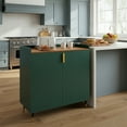 thumbnail image 6 of Wine Bar Cabinet with Fluted Glass Doors & Wine Rack - Small Modern Sideboard Buffet for Dining Room, Living Room, Kitchen Coffee Bar, 6 of 7