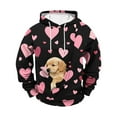 thumbnail image 5 of YOIAVAIOY Men Pet Pouch hoodies Oversized Cat Dog Pouch Sweatshirt Couple's Animal Carriers Comfy Pullover with Pockets Pink M, 5 of 5