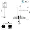 thumbnail image 2 of BWE Waterfall 1 Hole Single-Handle Low-Arc Bathroom Faucet in Polished Chrome, 2 of 8