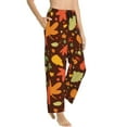 thumbnail image 2 of Xecao Autumn Leaves Women's Straight Lounge Pajama Pants: The Epitome of Relaxed Sleepwear, 2 of 9