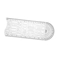 thumbnail image 2 of Abbracc Traffic Accident Drawing Ruler Craft Professional Versatile Drawing Template White, 2 of 9
