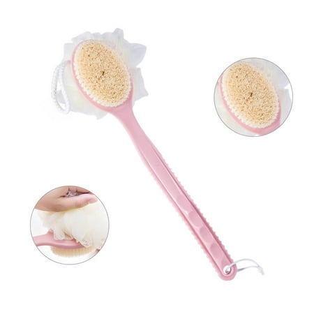 Ruiboury Lufa Back Scrubber for Shower Double Sided Long Handle Bath ...