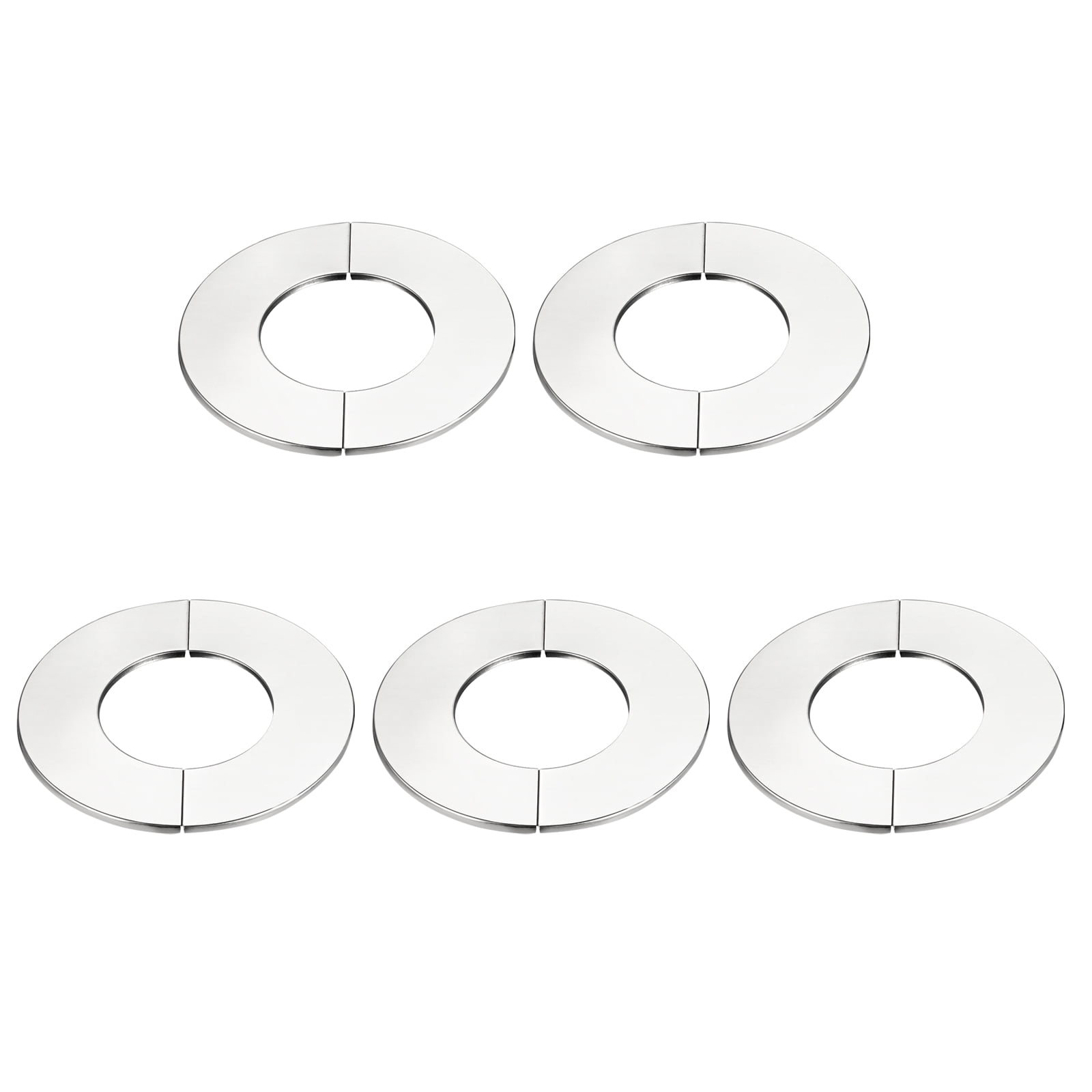 Wall Split Flange, 201 Stainless Steel Round Escutcheon Plate for 71mm