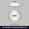 thumbnail image 2 of Circulon Symmetry 14 Inch Stainless Steel Domed Lid, 2 of 5