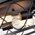 thumbnail image 2 of CHLOE Lighting IRONCLAD Industrial 2 Light Textured Black Ceiling Flush Fixture 12" Wide, 2 of 5