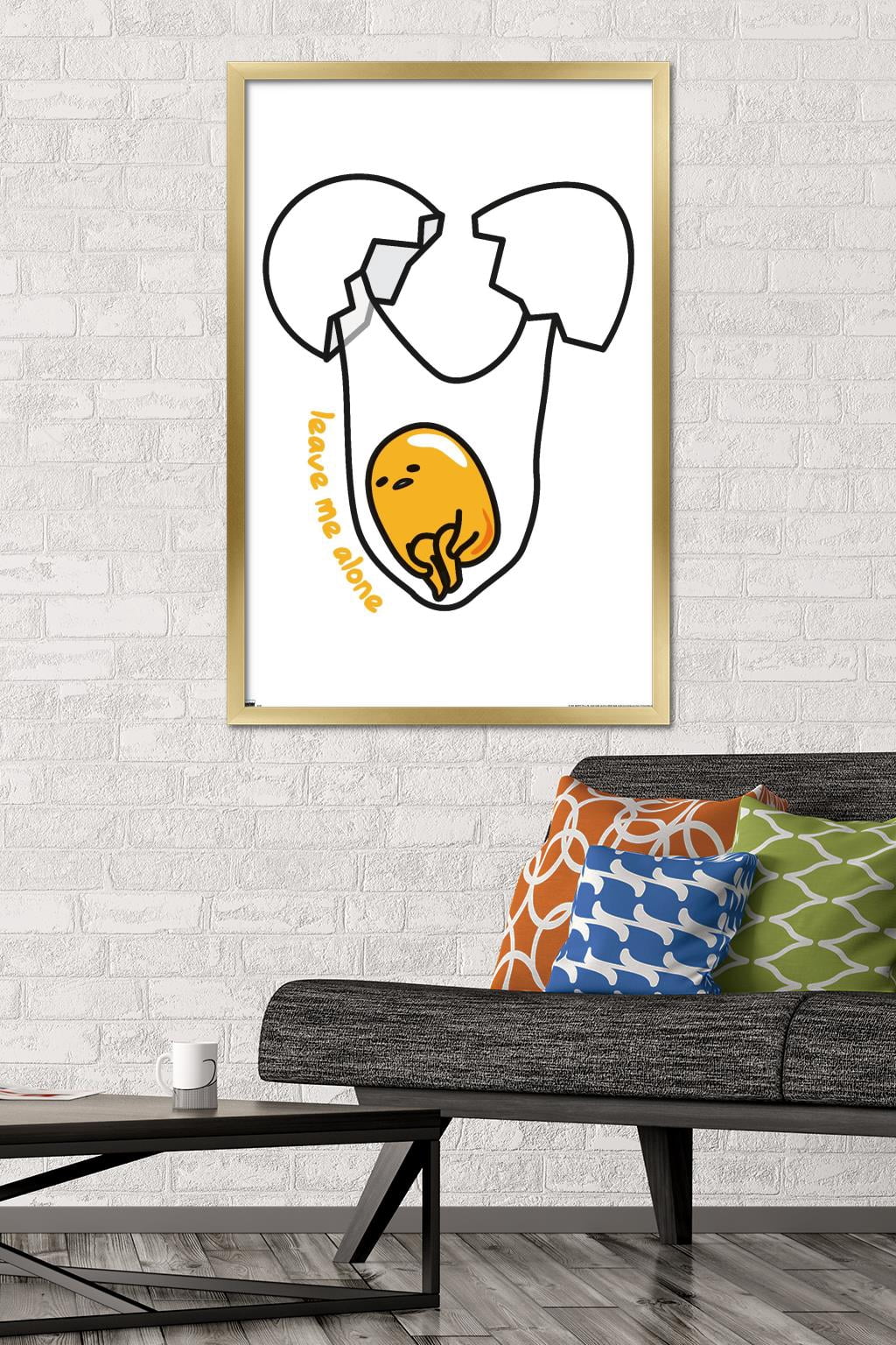 Gudetama - Leave Me Alone Wall Poster, 22.375" x 34" Framed