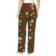 thumbnail image 6 of Pajama Pants Women, Checkered With Golden Stars Sweatpants Soft Sleep Lounge Pants, Casual PJ Bottoms Pants with Pockets, 6 of 7