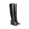 thumbnail image 3 of Dream Pairs Women's Over-the-Knee Block Chunky Heel Boots Tall Fall Fashion Square-Toe with Side Zipper, 3 of 8
