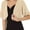 C# Apricot, variant on JustVH Women's Thin Sweater Casual Open Front Short Sleeve Kimono Style Loose Chiffon Cardigan