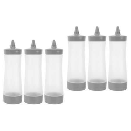 

2 Pieces Spout Condiment Bottles Mustard Dispenser