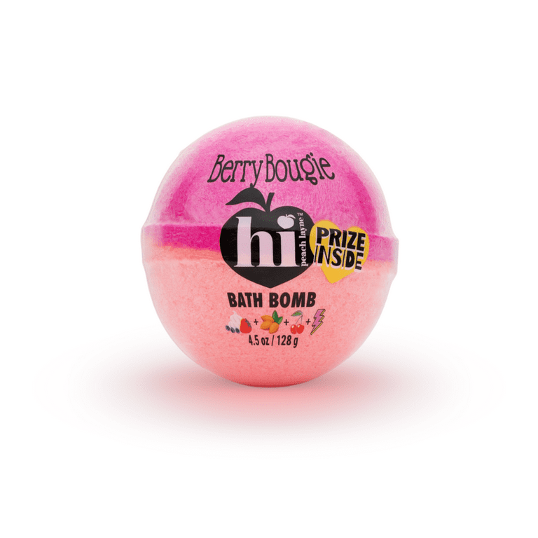 3 pack) Hi Peach Layne Berry Bougie Hot Pink and Peach Bath Bomb