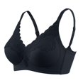 thumbnail image 3 of Gkeoshab Women's Bras Women's No Gap Seamless Bra Control Minimizer Underwire Bra Black L, 3 of 5
