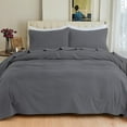 thumbnail image 5 of 4-Piece Cotton Flannel Sheet Set, Deep Pocket Fitted, Twin XL, Gray, 5 of 5