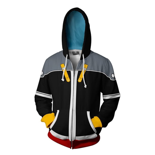 Kingdom Hearts Cosplay disfraz sudaderas con capucha primavera otoño abrigo adulto chaqueta Tops Sora Riku Kairi Vanitas Prop195XL Deng Xun unisex