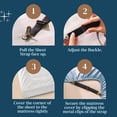 thumbnail image 3 of 4 PCS Bed Sheet Clips Keep Bedsheets in Place-Corner Bands Suspenders for Fitted Sheets - Mattress Sheets Grippers Holders Straps Fits from Twin Queen King Garters Fasteners Clamps, 3 of 5