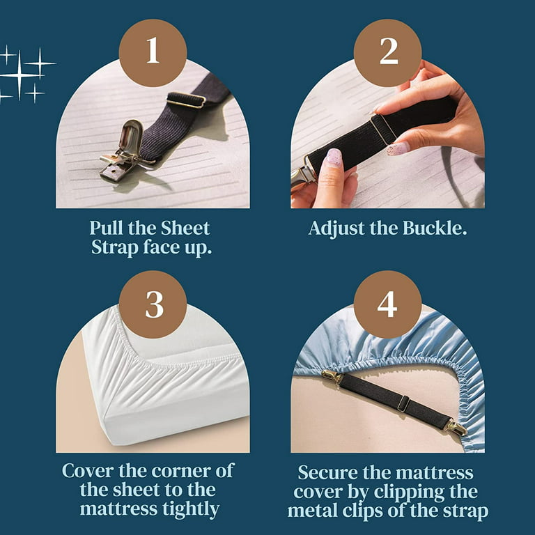 How to sew fitted bed sheet wristlet straps to easily cover your
