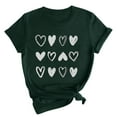 thumbnail image 3 of Tbopshirt Womens Tops,Valentine's Day T-Shirts for Women Graphic Tees,Womens Valentines Day T Shirt Crewneck Heart Printed Short Sleeve Casual Loose Plus Size Tops S-XXXL, 3 of 6