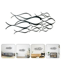 SEWCHICS Artistic Fish Metal Wall Sculpture Home Decor Hanging Ornament for Living Room and Bedroom, 1 Piece