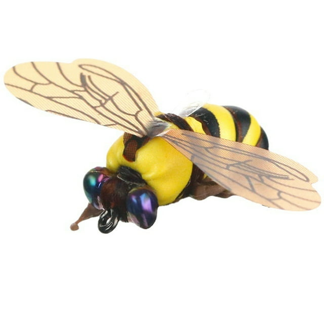 facefd 2pcs Bait Bee-Shaped Attraction Tackle Set Baits Lifelike Reusable Practical Fishing Lure Insect Squid Freshwater
