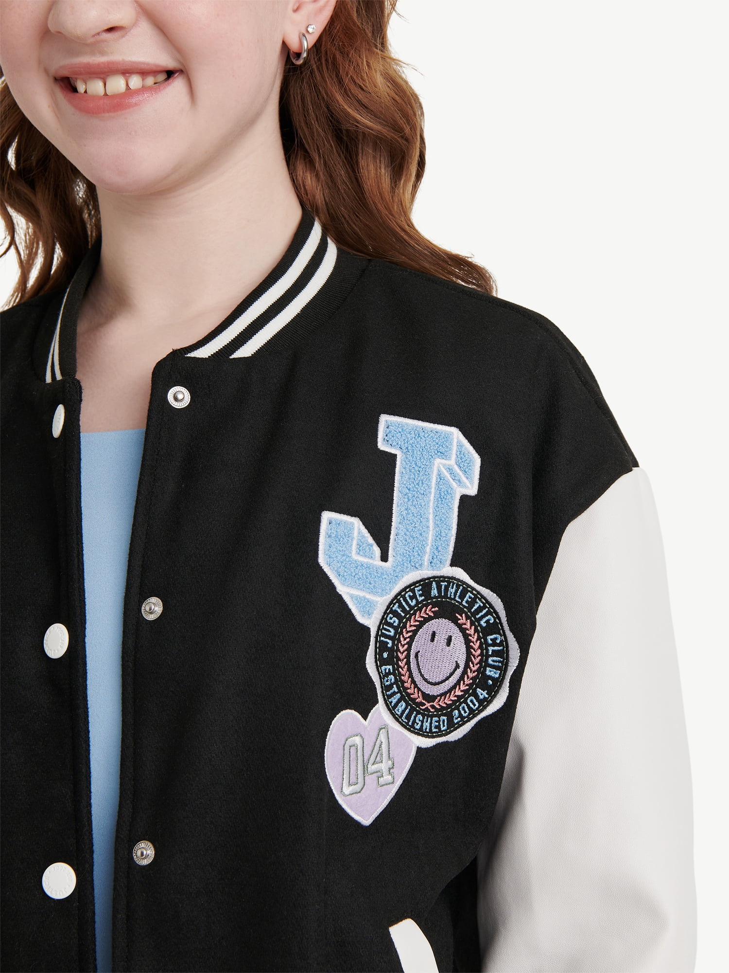 Justice Girls Full Zip Bomber, Sizes XS - XLP