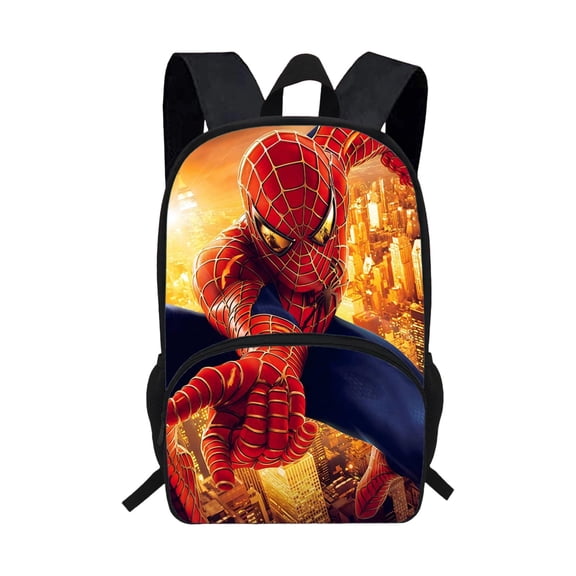 KUNPENG Web Slinger Rucksack Teen Spidey School Bag Large Capacity Spider Hero Bookbag for Bo'ys Casual Travel Daypack Back to School Supply Durable Storage Day Pack Halloween Christmas Birthday Gift