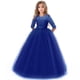 thumbnail image 2 of Summer white bridesmaid girl party dress wedding dress kids dresses for girls children clothing princess dress 10 12 years, 2 of 3