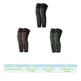 thumbnail image 4 of 2Pcs Protector Anti-Skid Elasticity Brace Compression Leg Sleeve Cycling Football Running Female Basketball Knee Support Black/1 Pair/XL, 4 of 7