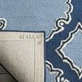 thumbnail image 4 of SAFAVIEH Bella Kaitlyn Geometric Circles Wool Area Rug, Navy/Blue, 5' x 5' Round, 4 of 6