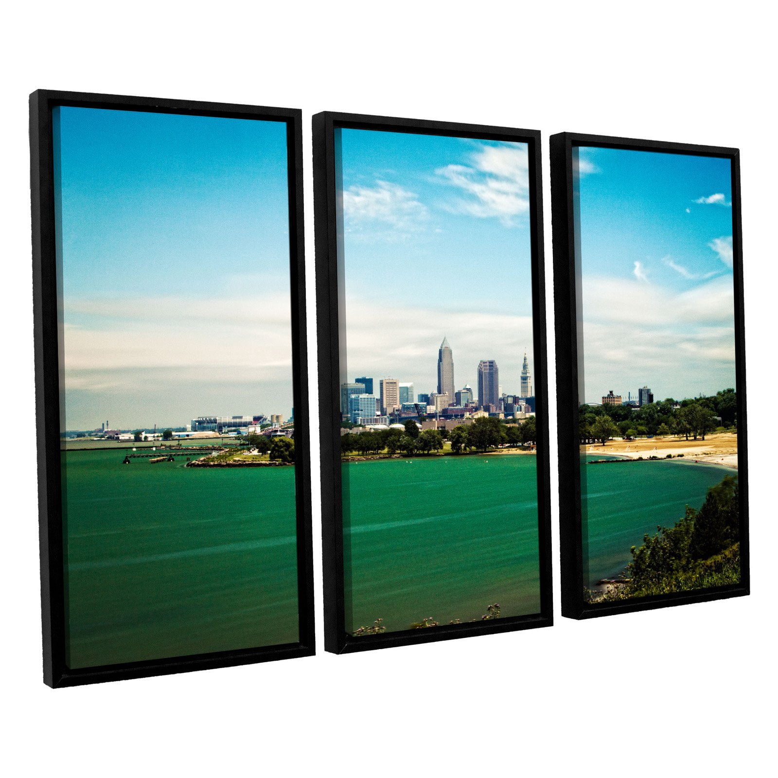 Cody York "Cleveland 22" Floater-Framed Gallery-Wrapped Canvas