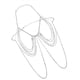 thumbnail image 5 of Cadena del cuerpo Fernando para mujer Vintage borla cristal plata, 5 of 6